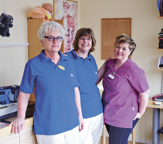 Tre av fyra bvc-sköterskor med specialutbildning där samtliga är distriktssköterskor i grunden,